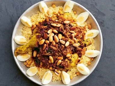 Couscous Chicken with Tefaya