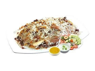 Afghani pulao with meat