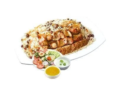 Afghani mix grill with pulao