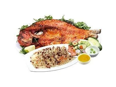 Afghani pulao with Fish
