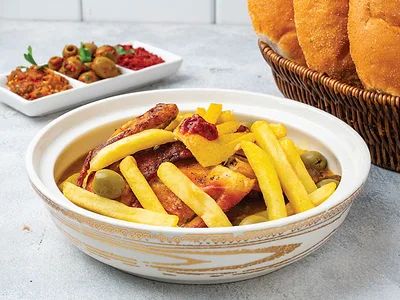 Chicken Deghmira With Fries