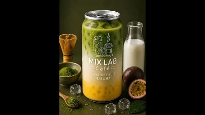 Iced Passion Fruit Matcha 500ml