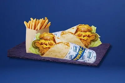 Double Crispy Strip Wrap with Fries