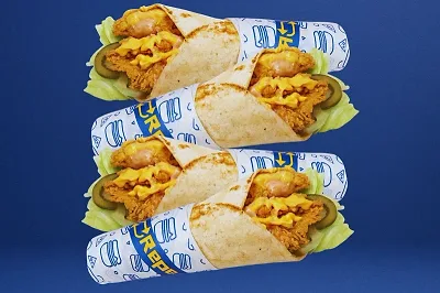 4 Pcs Crispy Chicken Wrap Combo