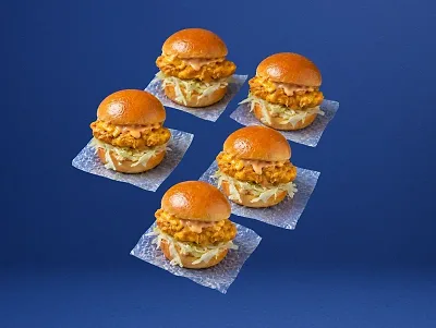 5 Mini Classic Chicken Burgers