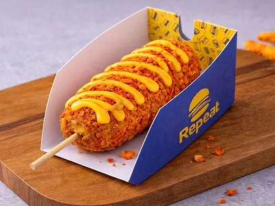 Cheetos cheese corn dog