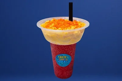 Cheetos Mac & Cheese with Drink