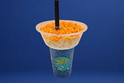 Cheesy Cheetos Corn with Beverage
