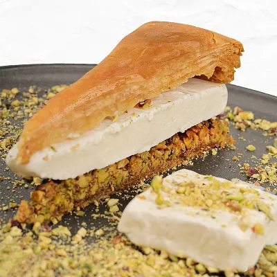 Turkish Baklava with Ice Cream
