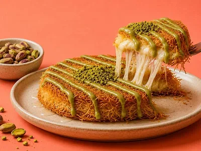Kunafa Cheese with Pistachio