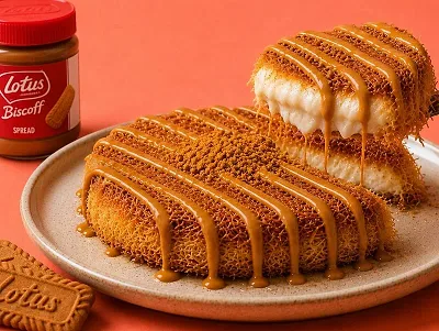 Kunafa Cream with Lotus