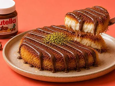 Kunafa Cream with Nutella