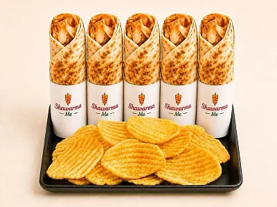 Five Chicken Shawarma Combo Meal