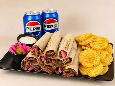 Combo 12 Naimi Lamb Shawarma Abu Alabid