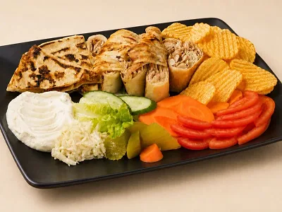 Arabic Chicken Shawarma Meal