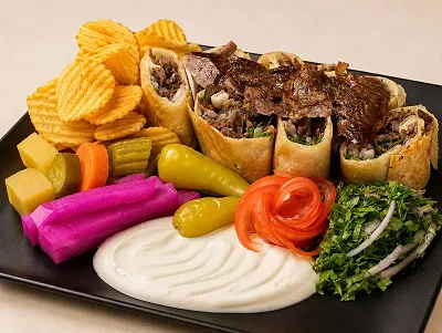 Arabic Naimi Lamb Shawarma Meal
