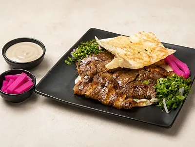 Naimi Lamb Shawarma Platter