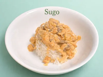 Creamy Chicken with white rice
