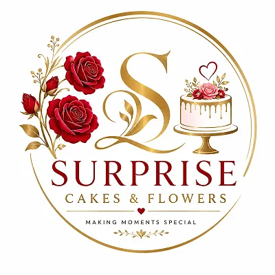 Surprise cakes and flower